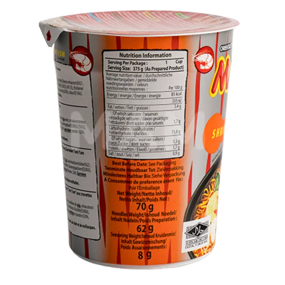 MAMA Instant Nudeln Shrimp Tom Yum Cup 70G