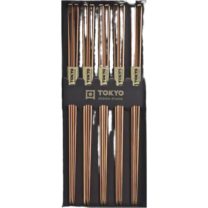 TOKYO DESIGN roestvrijstalen eetstokjes, roségoud