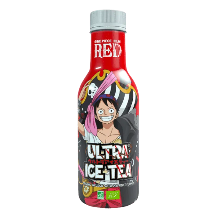 ULTRA ICE TEA BIOLOGISCH Eendelig RODE Luffy 500ML