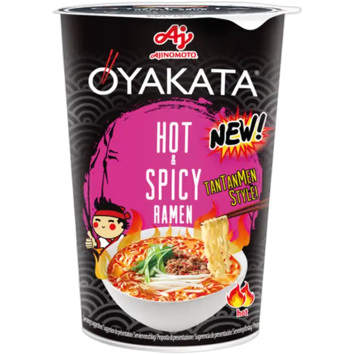 AJINOMOTO Oyakata Ramen Tantanmen Pittige Kop 63G
