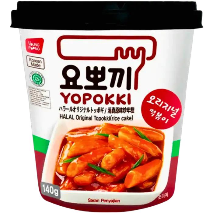 YOPOKKI Rijstwafelbeker Origineel Halal 120G