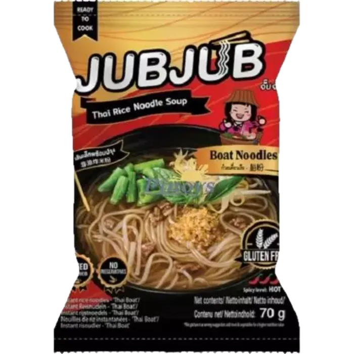 JUBJUB Inst. Rijstnoedels Thaise Boot 70G