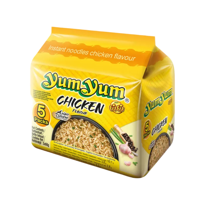 YUM YUM Instant Noedels Kipzak 5x60G