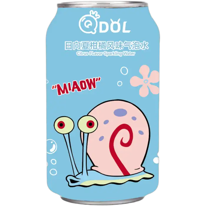 QDOL Spongebob Mousserende Drank Citrus Smaak. 330ML