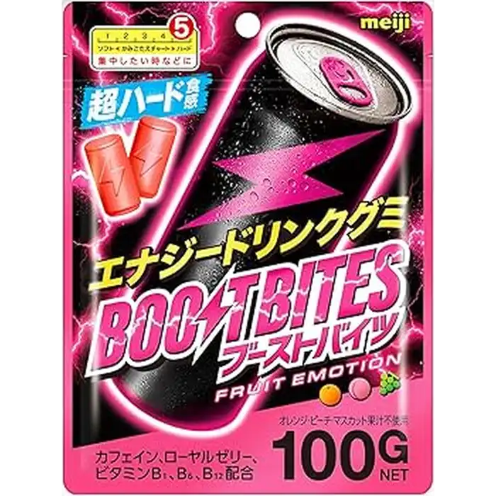 MEIJI Boost Bites Harde Gummy Fruitsmaak 100G