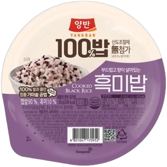 DONGWON minutenrijst kant-en-klare rijst zwart 130g