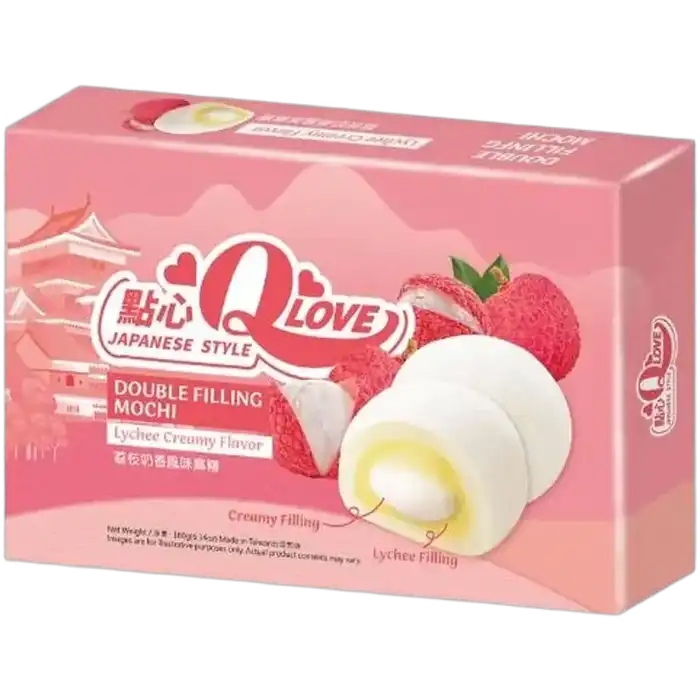 QLOVE Mochi Lychee Dubbele Vulling 180G