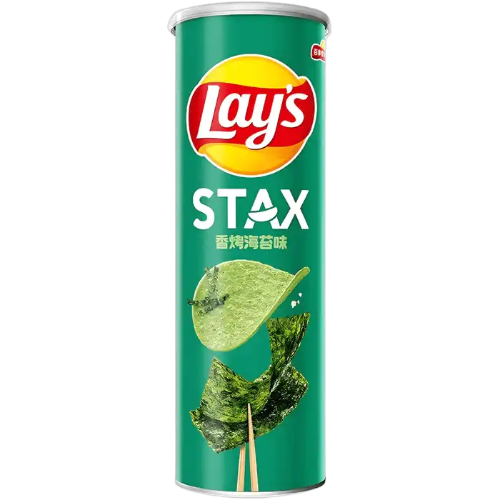 LAY'S Aardappelchips Stax Geroosterd Zeewier 90G