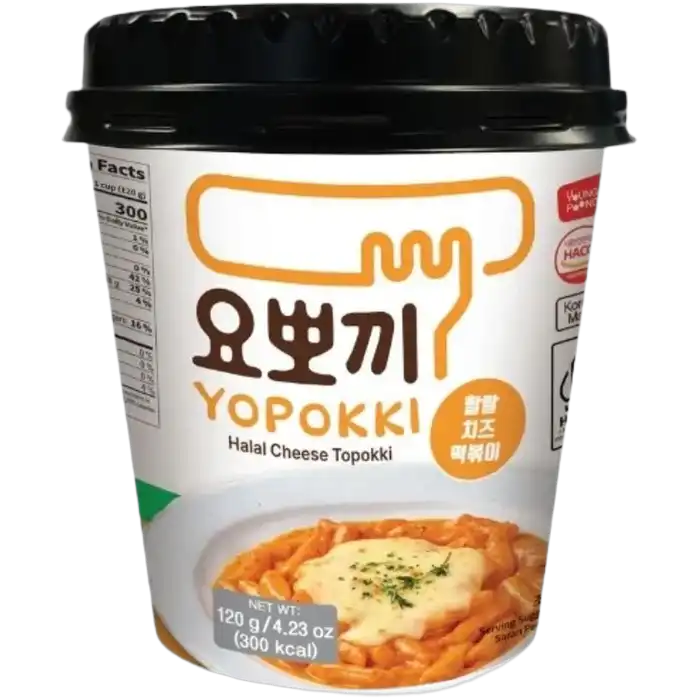 YOPOKKI Rijstwafel Cup HALAL Kaas 120G