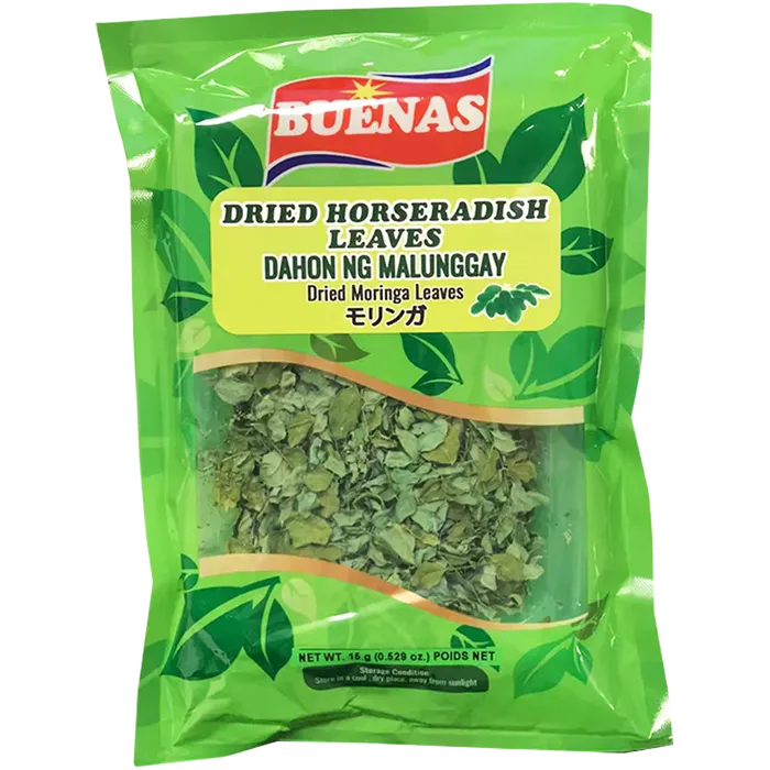 Buenas Gedroogde Mierikswortelbladeren (Malunggay) 15G
