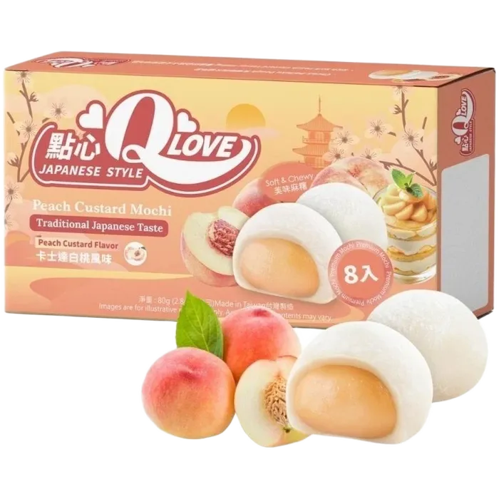 QLove Mini Mochi Perzikvla Premium 80G