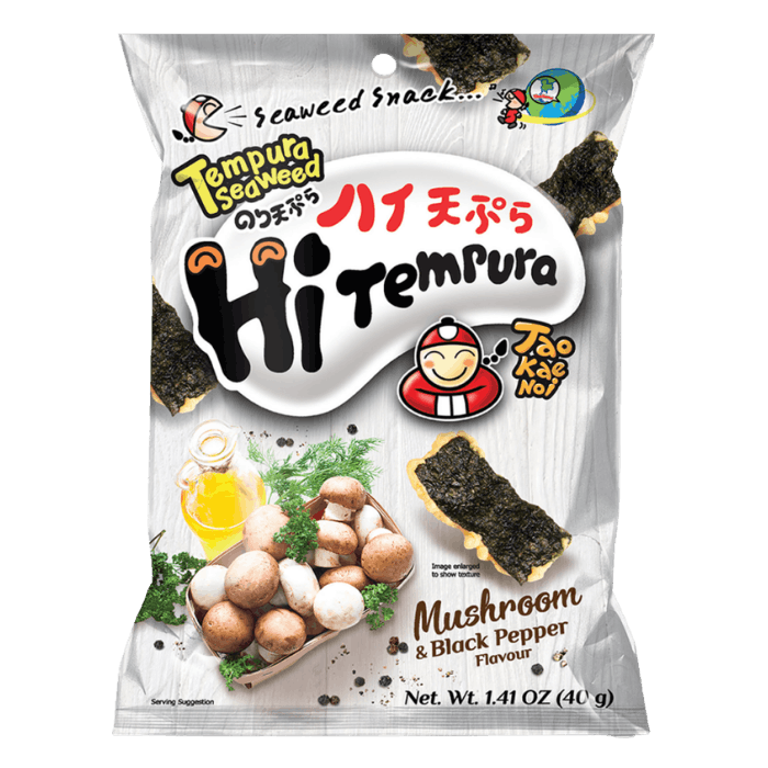 TAOKAENOI Tempura Zeewier Paddestoel Zwarte Peper 40g