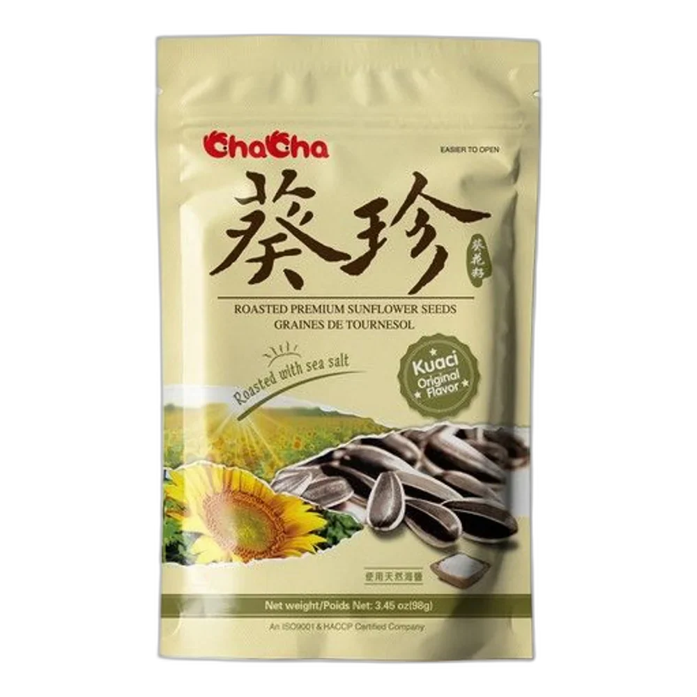 CHACHA Zonnebloempitten Geroosterd Premium 98G