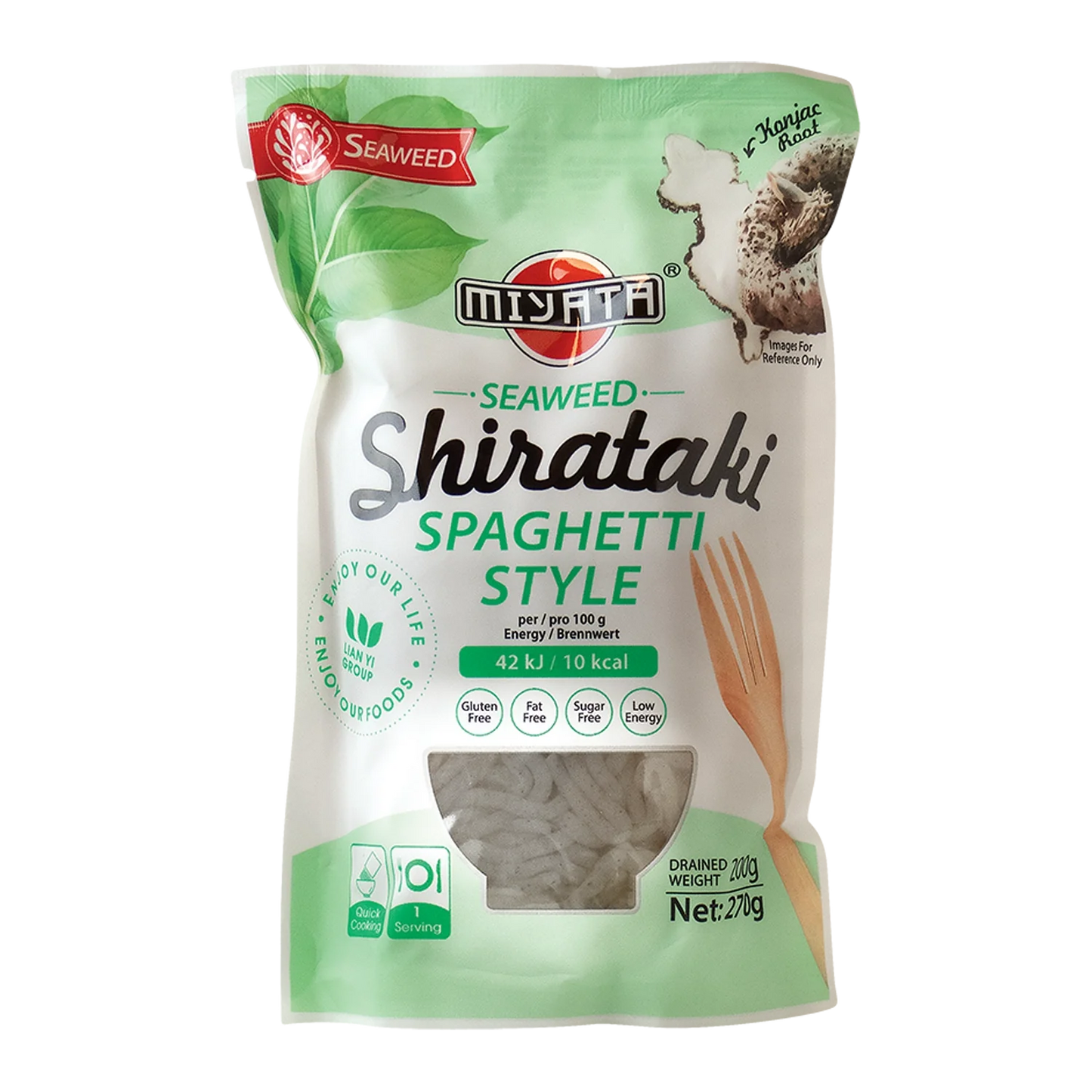 MIYATA Shirataki-noedels met zeewiersmaak 200G