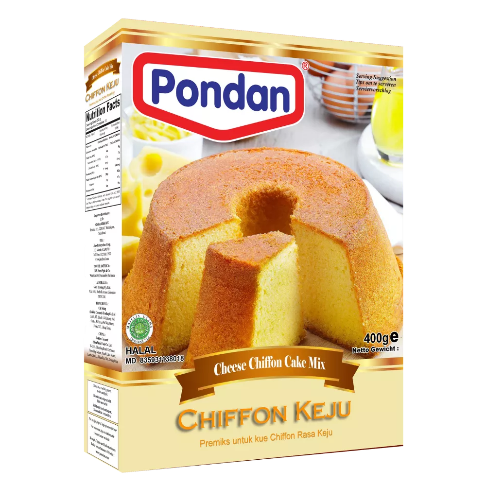 PONDAN Chiffon Cake Kaas bakmix 400G