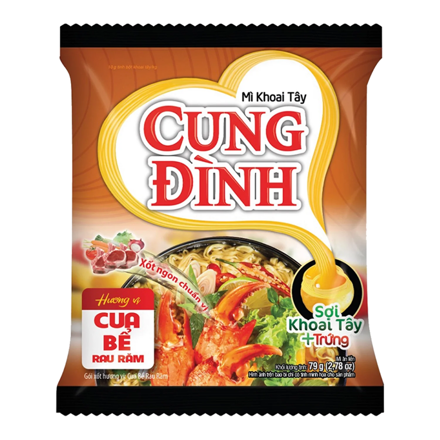 CUNG DINH Instantnoedels Krab & Laksa 79G