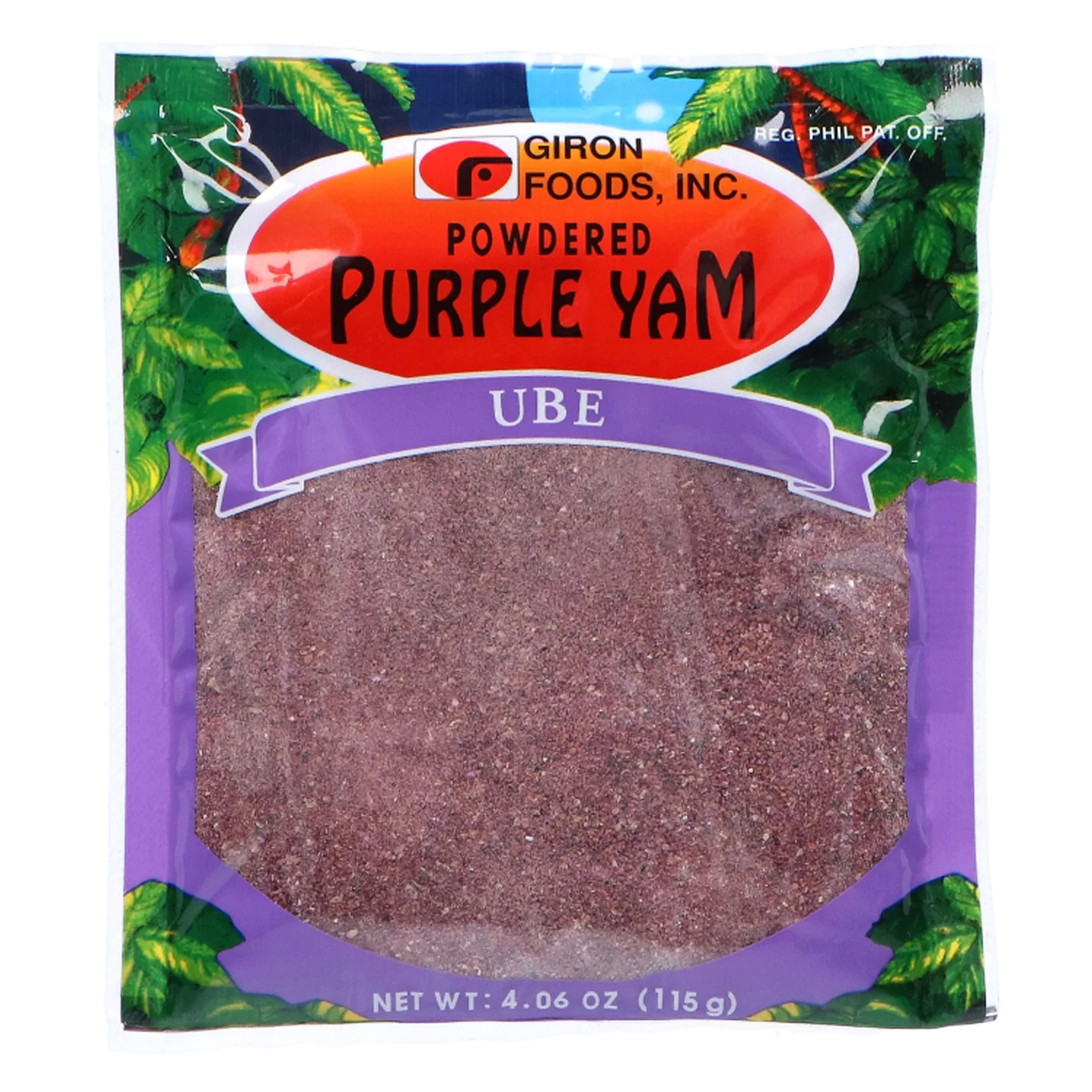 GIRON Paarse Yam UBE 115G in poedervorm