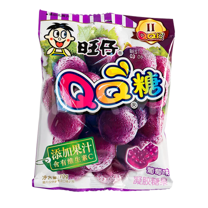 WANT WANT QQ Gummy Candy Druif 70G