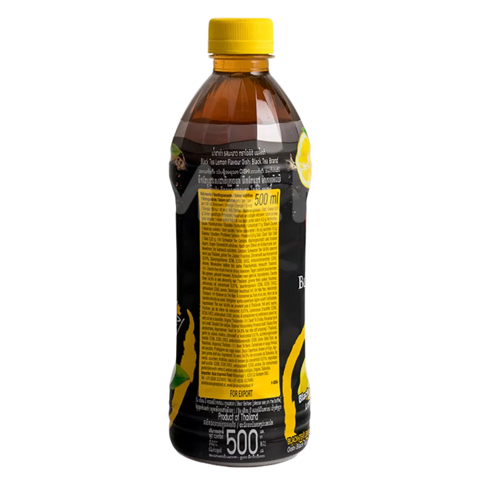 OISHI ijstheedrank zwarte thee + citroen 500ML