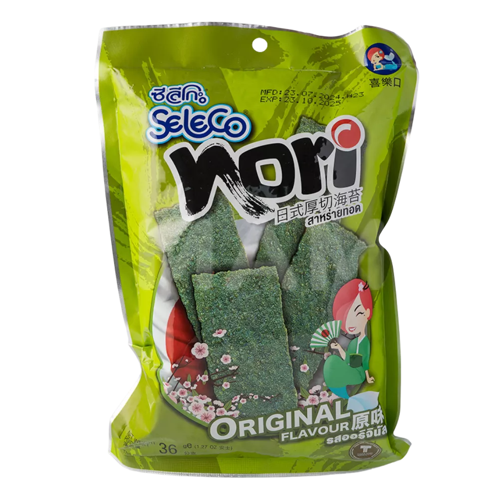 SELECO Nori Origineel Zeewiersnack 36G