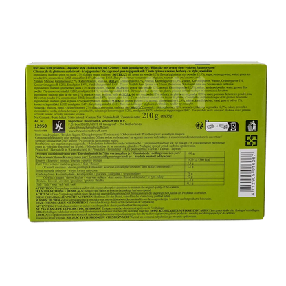 Y&L Mochi Rijstwafel Groene Thee Pk 210G