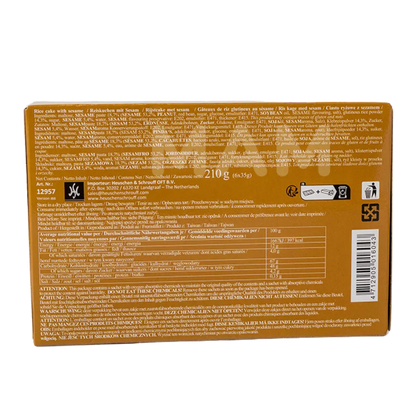 Y&L Mochi Rijstwafel Sesam Pk 210G