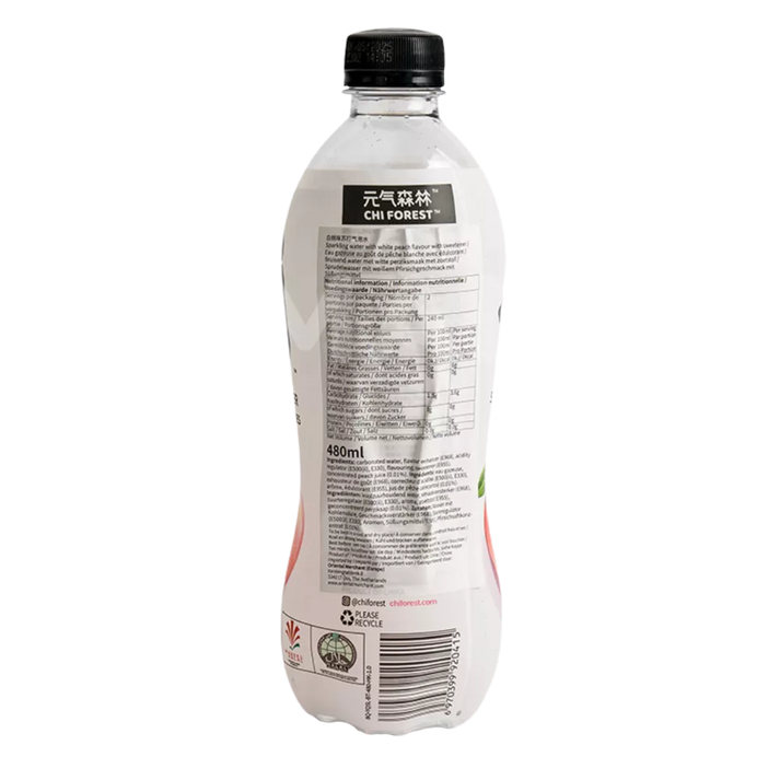 CHI FOREST bruisend water perzik 480ML