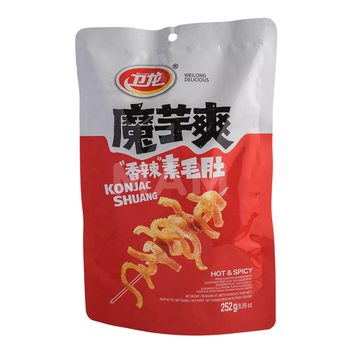 WEILONG Konjac Snack Heet Pittig Shuang 252G