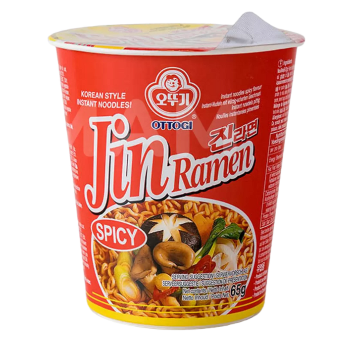 OTTOGI JIN Ramen Kopje Pittig 65G