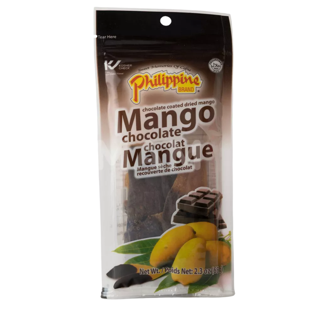 PHILIPPINE BRAND Dried Mangoes Chocolate 68G