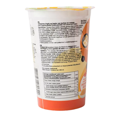 O'S Popping Boba Lychee Mango Einzelpack 480ML