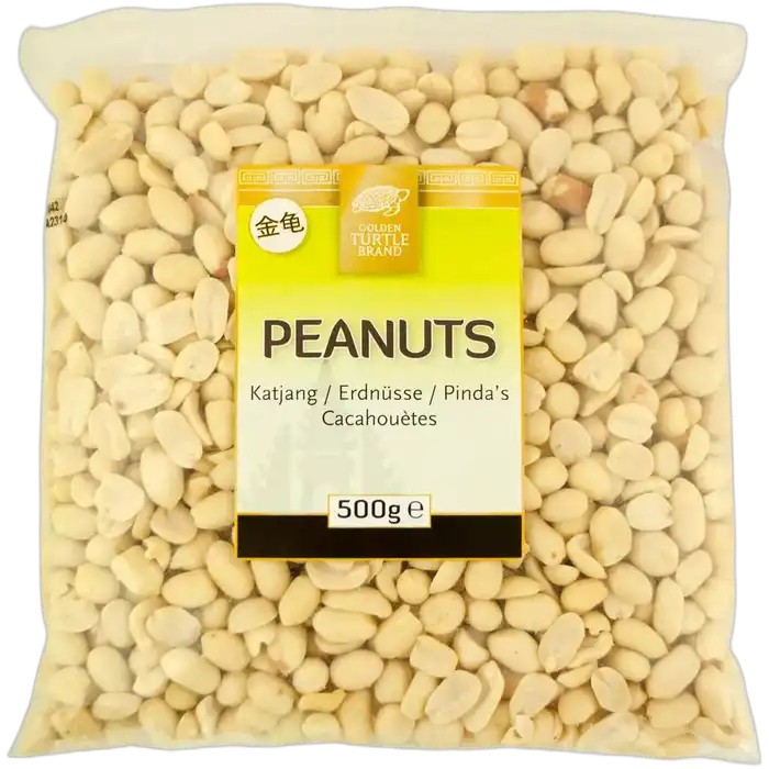 GOLDEN TURTLE Pinda's gepeld zakje 500G