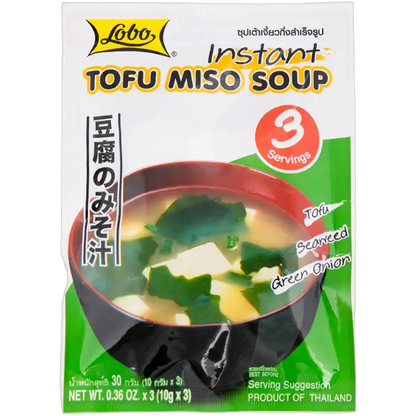 LOBO Instant Tofu Miso Soepzak 30G