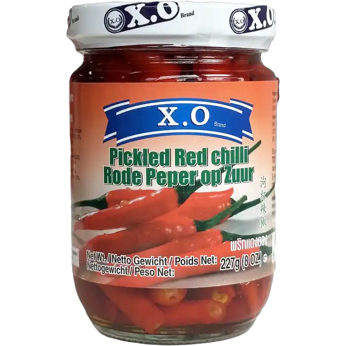 X.O Ingelegd Chili Rood 227G