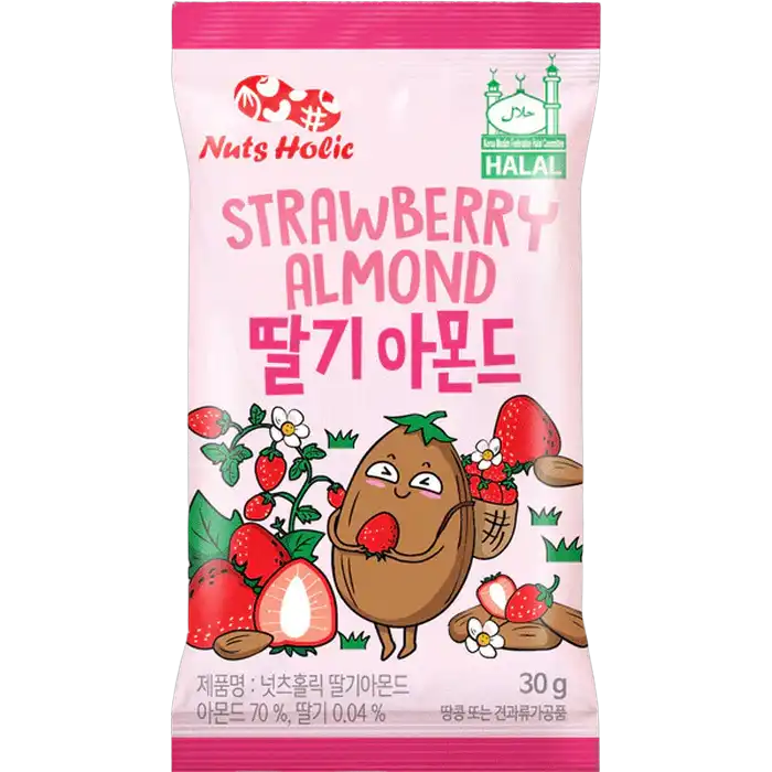 NUTSHOLIC Amandelen Aardbei 30G