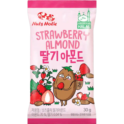 NUTSHOLIC Amandelen Aardbei 30G