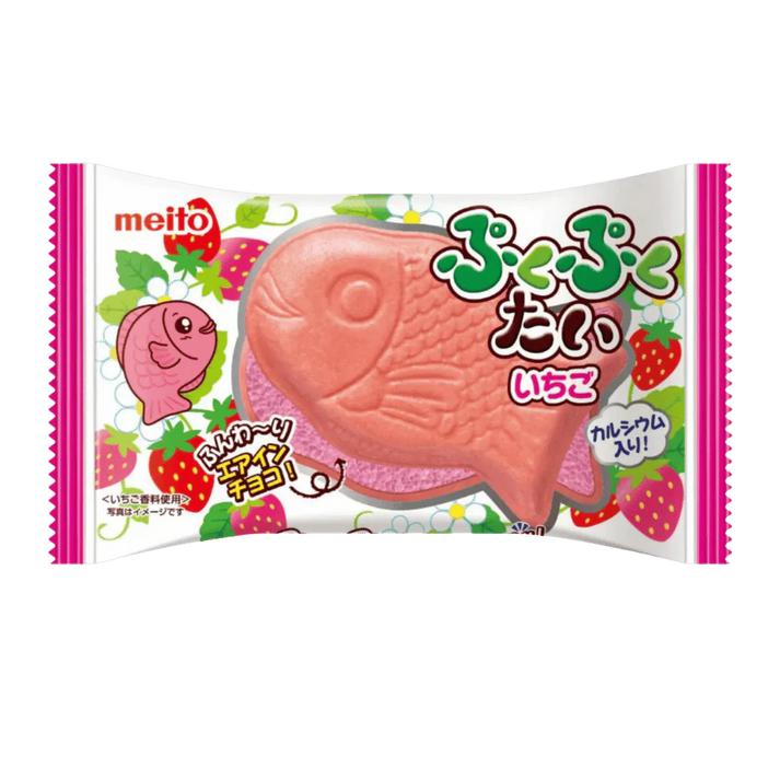 Meito Pukupuku Air-In Aardbei 16,5G