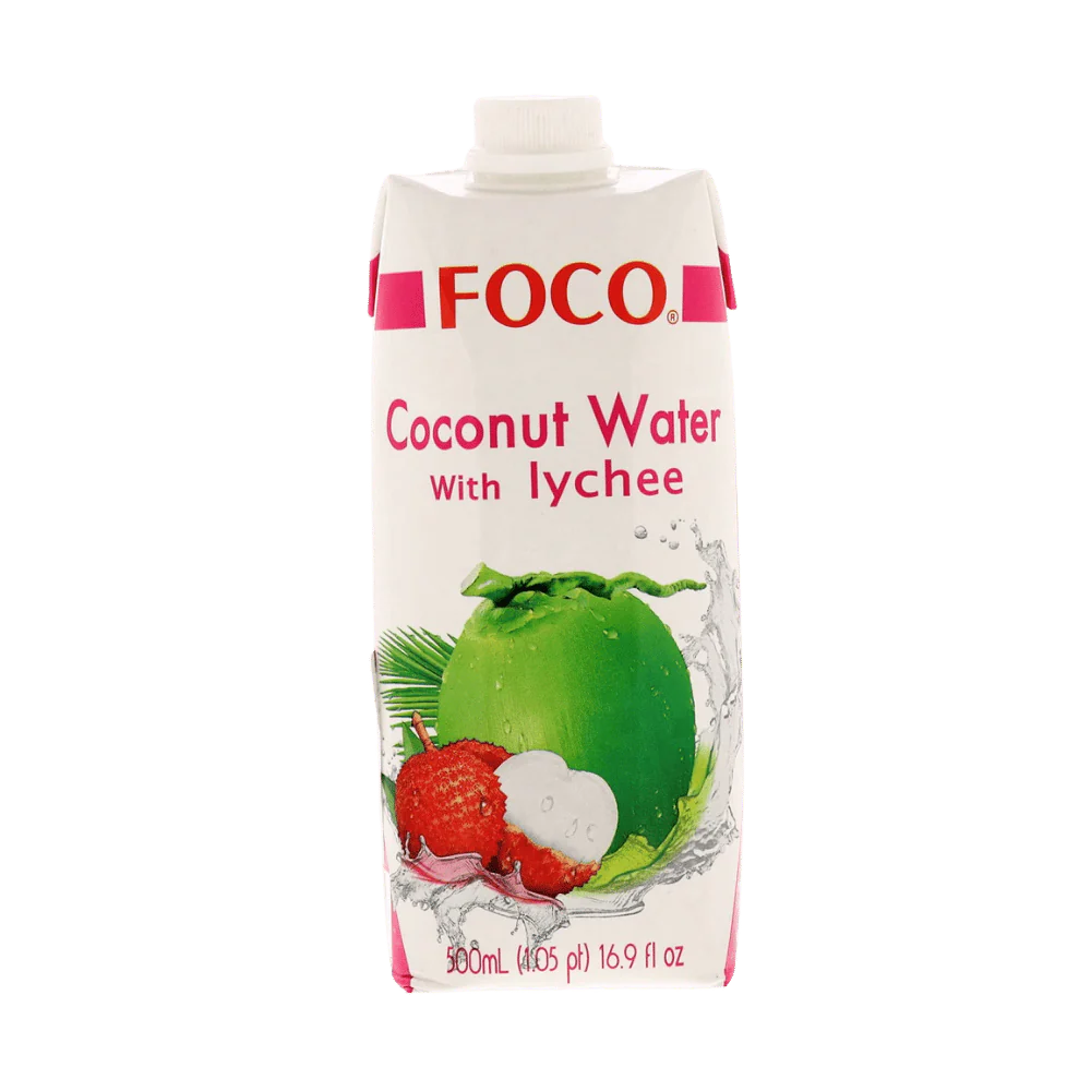FOCO kokoswater met lychee 500ML