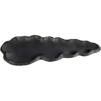 Tajimi Zwart Bord Wolk 35,5x14,5x3cm