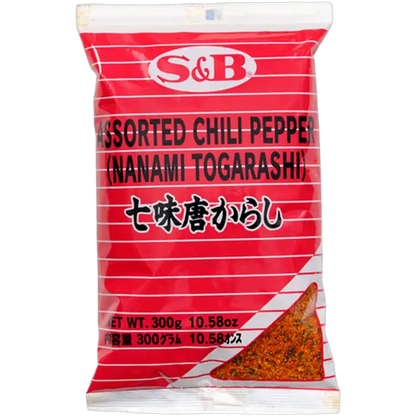 S&B Nanami Togarashi Assortiment Chilipeper 300G