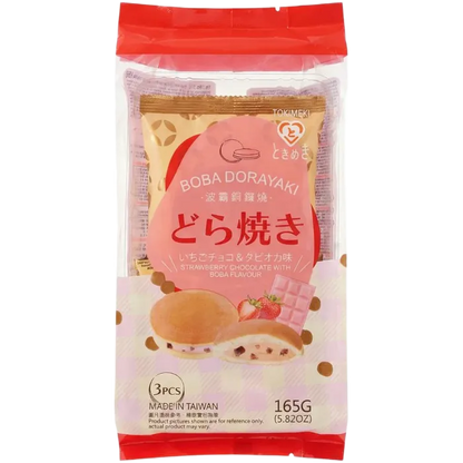 TOKIMEKI Dorayaki Boba Aardbei 165G
