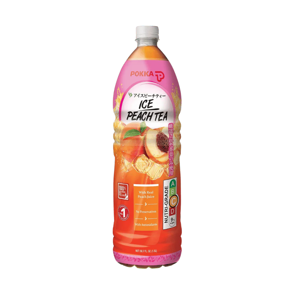 POKKA ijsthee perzik 500ML