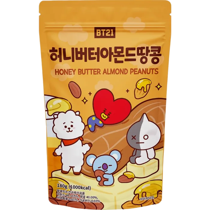 LINE FRIENDS BT21 Honingboter Amandel 30G