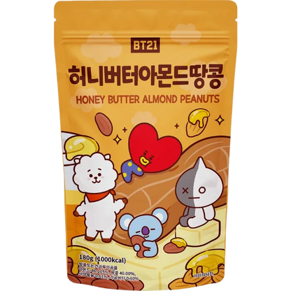 LINE FRIENDS BT21 Honingboter Amandel 30G