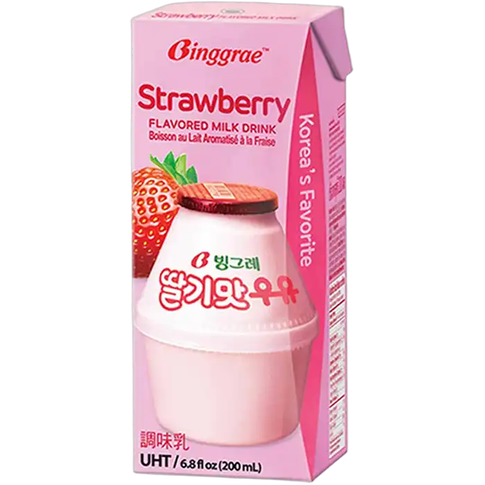 BINGGRAE Aardbeienmelk 200ML