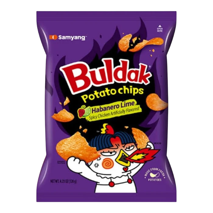 SAMYANG Buldak Aardappelchips Habanero Limoen 55G