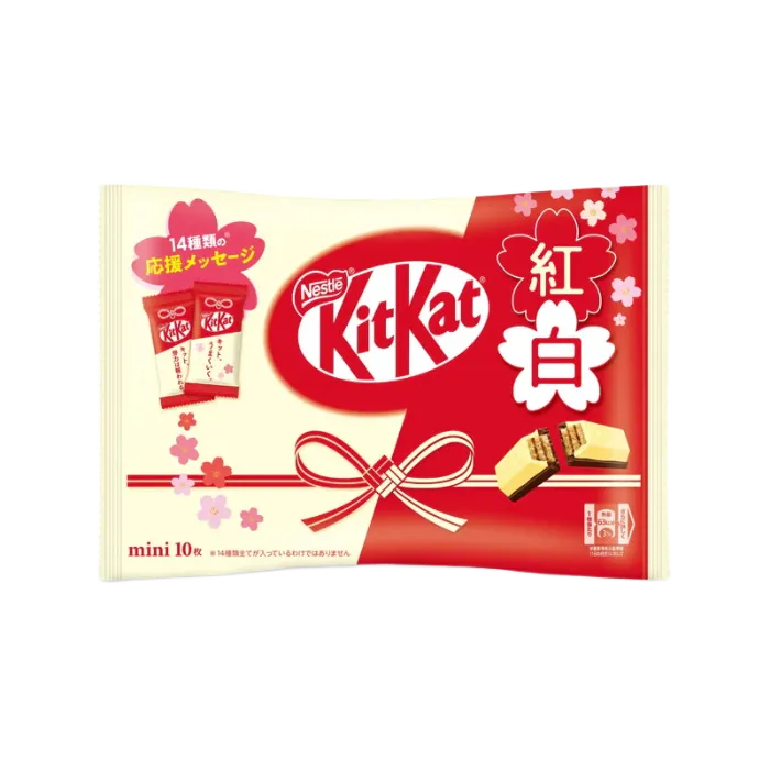 JP KitKat Mini Rood & Wit 116G