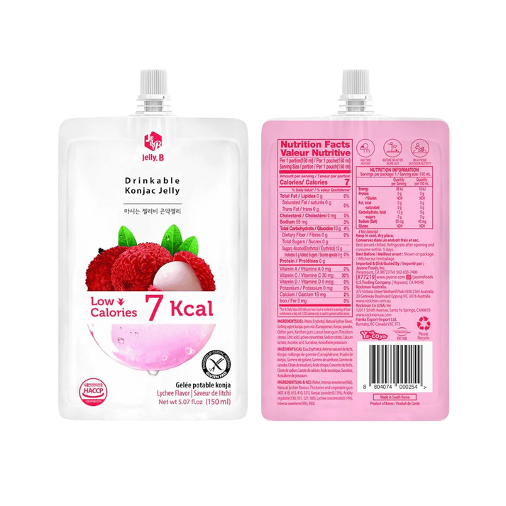 JELLY B Konjac Jelly Lychee-smaak 150G