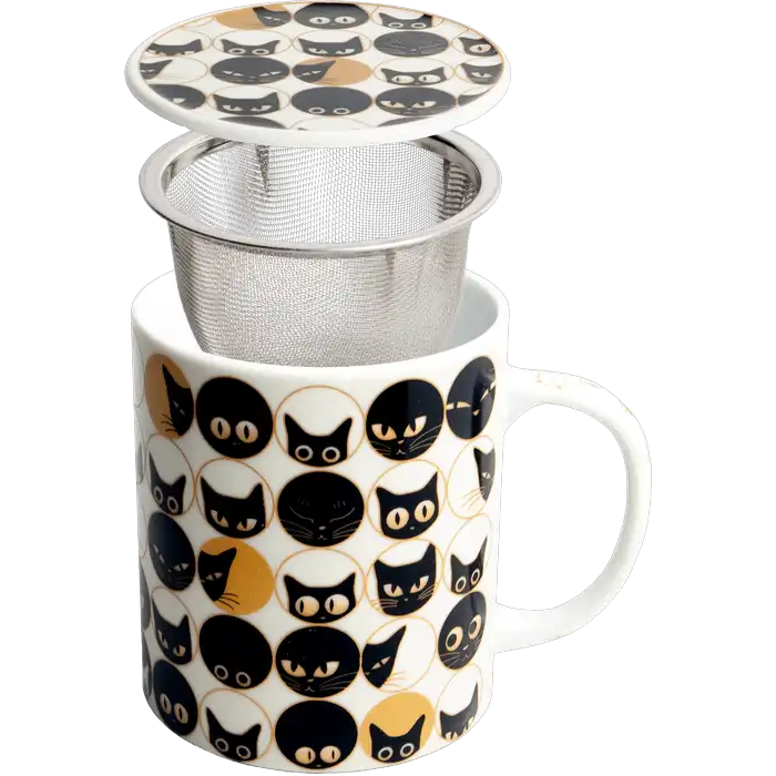 Theemok met filter CAT √ò9,5cm/H11cm