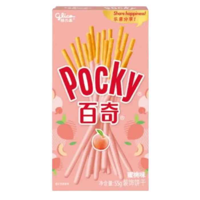 POCKY Koekjessticks Perzik 55G